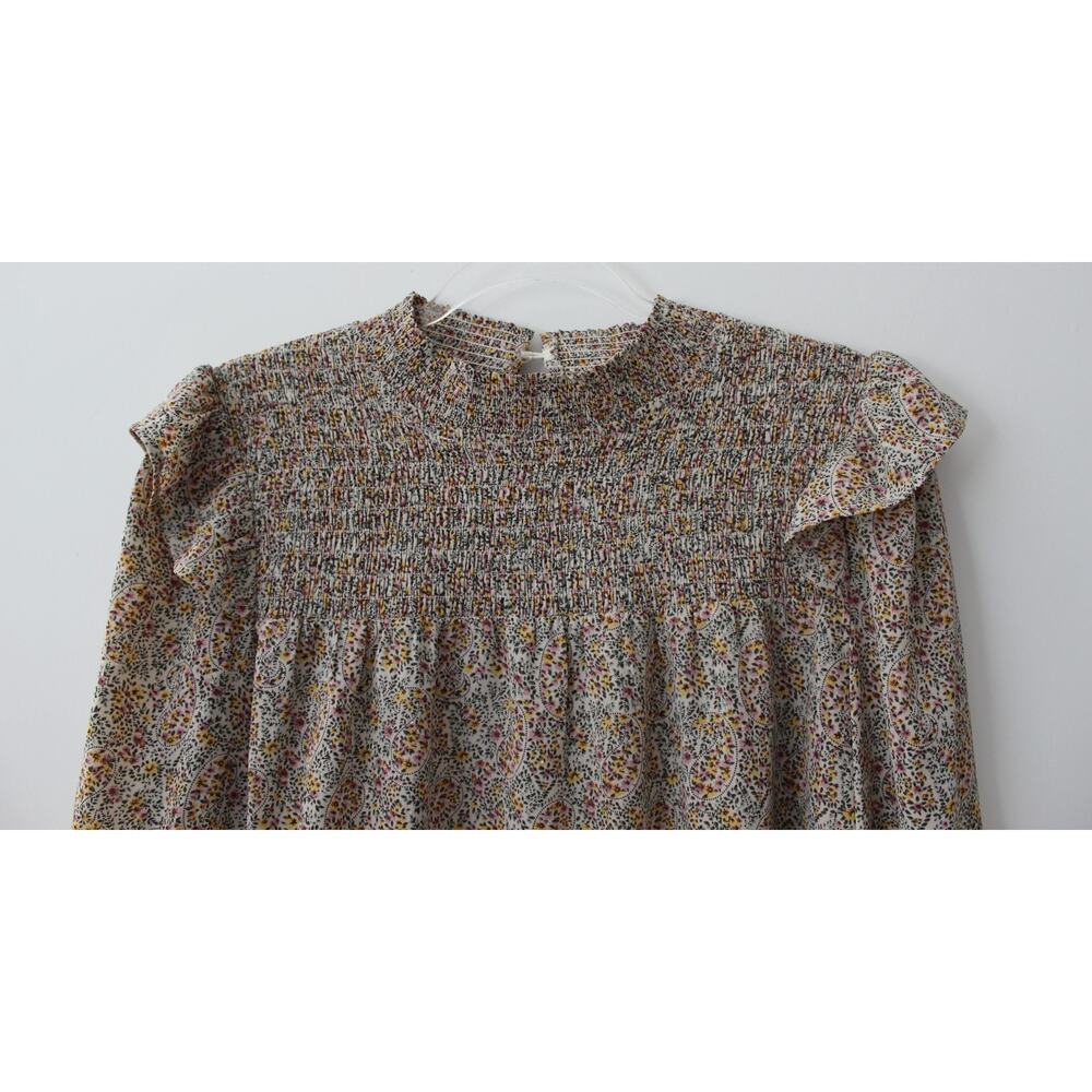 Downeast Womens Top Long Sleeve Floral Size S Pre-Owned - Picture 3 of 8